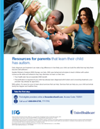 autism resources flier